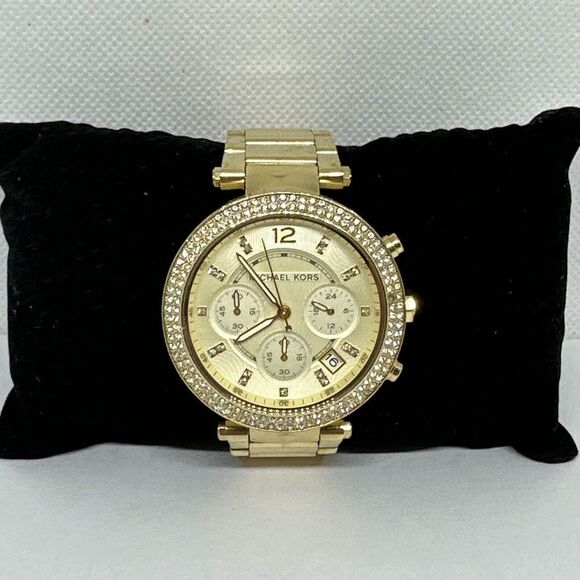 Michael Kors Parker MK5354 Women\'s Gold Stainless Steel Analog Dial Watch NUL7 main image 9